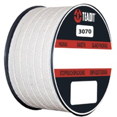 3070 FDA Braided from pure PTFE-fibers in form of a tube, folded to form a tape, treated with PTFE-dispersion and an inert FDA conforming mineral oil